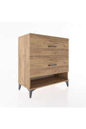 Hyperion Şifonyer 2 Çekmeceli 88x44x96 Çam-Çam