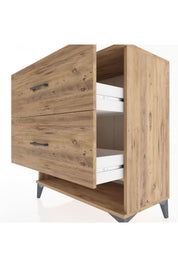 Hyperion Şifonyer 2 Çekmeceli 88x44x96 Çam-Çam