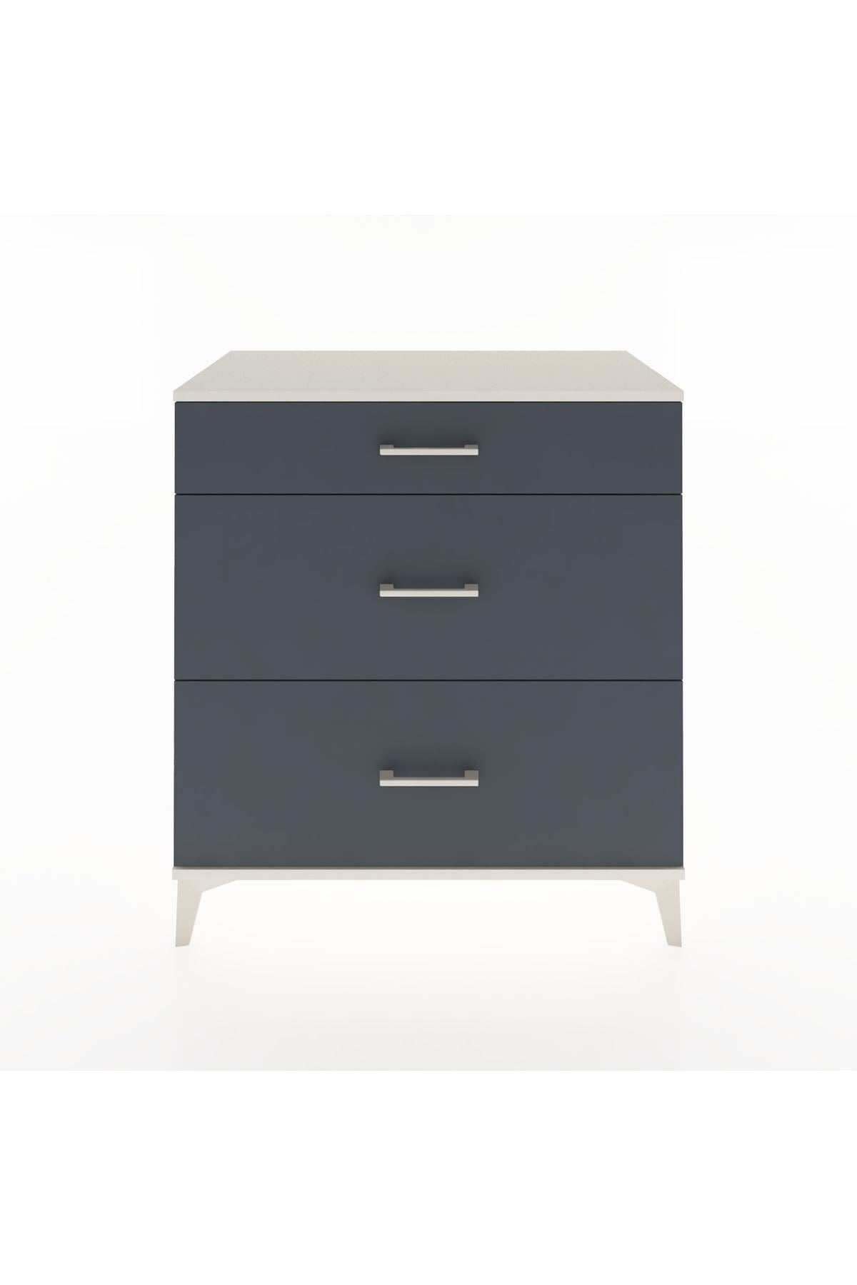 Hyperion Şifonyer 3 Çekmeceli 88x44x96 Aytaşı-Antrasit