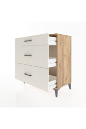 Hyperion Şifonyer 3 Çekmeceli 88x44x96 Çam-Aytaşı