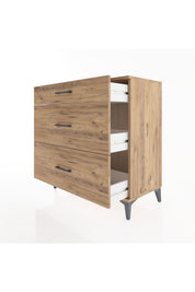 Hyperion Şifonyer 3 Çekmeceli 88x44x96 Çam-Çam