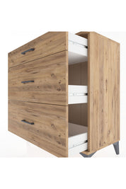 Hyperion Şifonyer 3 Çekmeceli 88x44x96 Çam-Çam