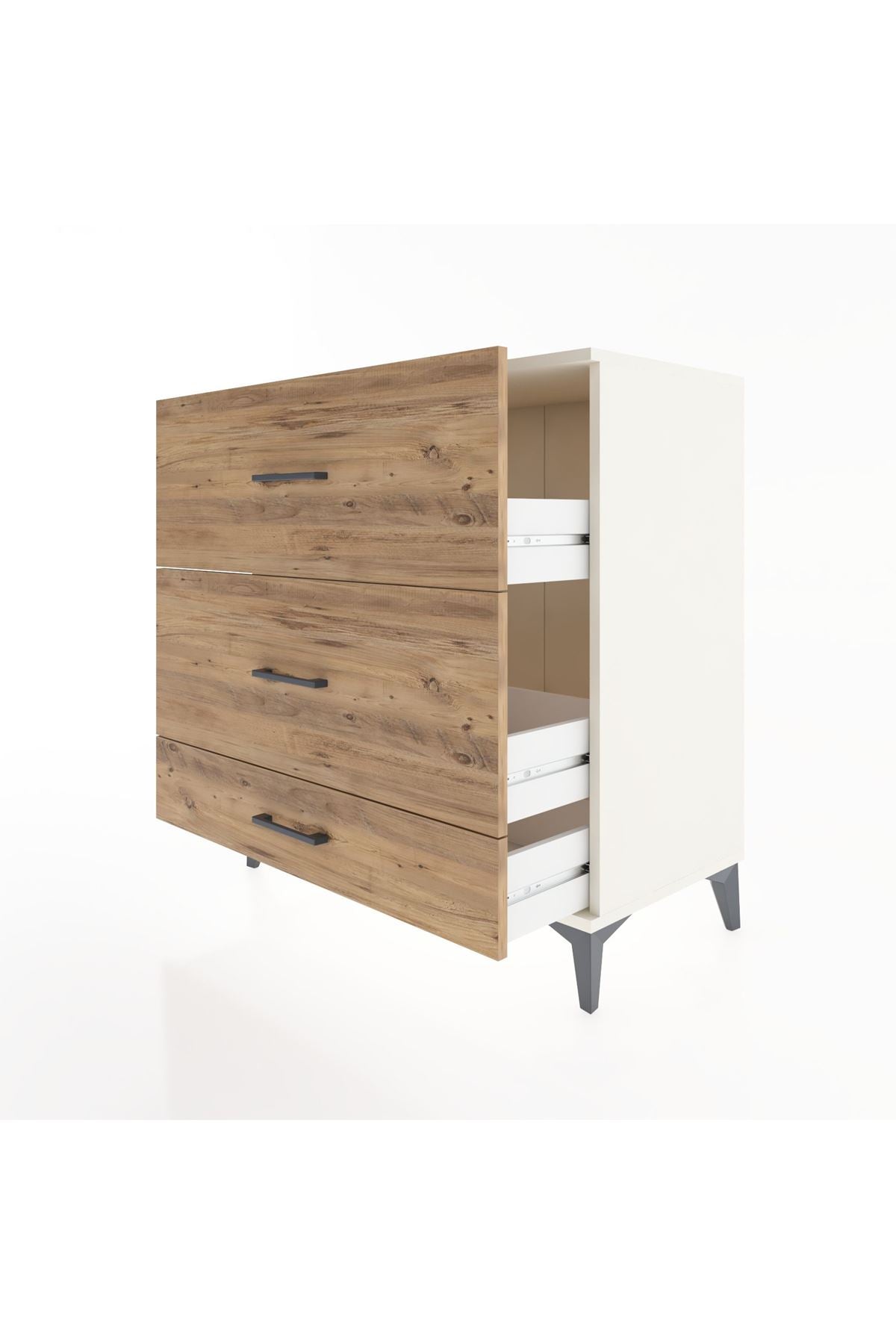 Hyperion Şifonyer 3 Çekmeceli 88x44x96 Aytaşı-Çam