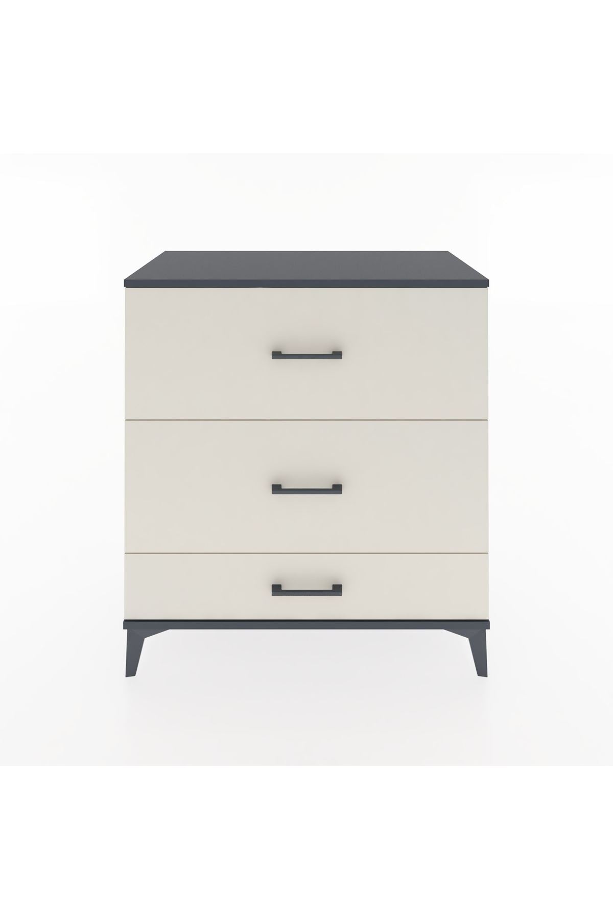 Hyperion Şifonyer 3 Çekmeceli 88x44x96 Antrasit-Aytaşı