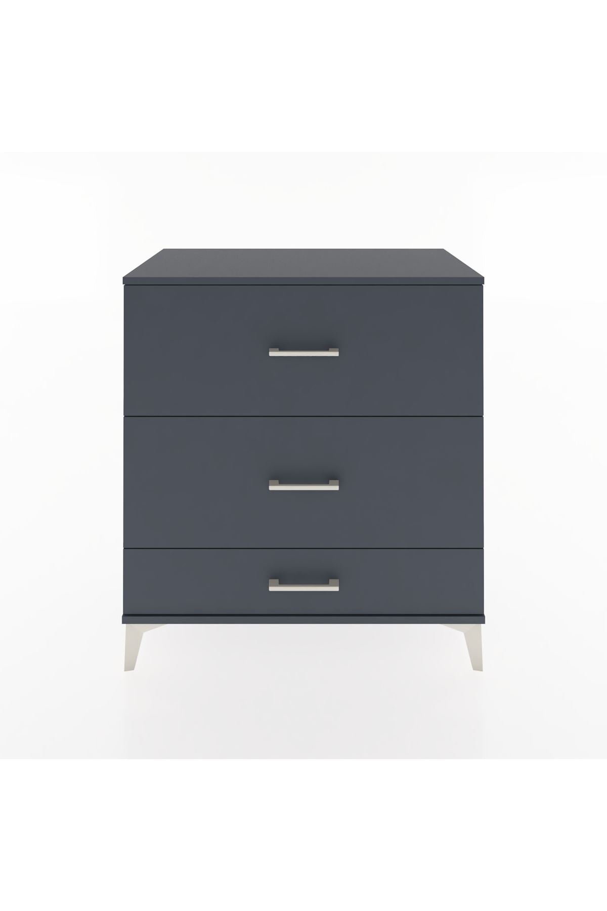 Hyperion Şifonyer 3 Çekmeceli 88x44x96 Antrasit-Antrasit