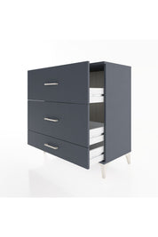 Hyperion Şifonyer 3 Çekmeceli 88x44x96 Antrasit-Antrasit