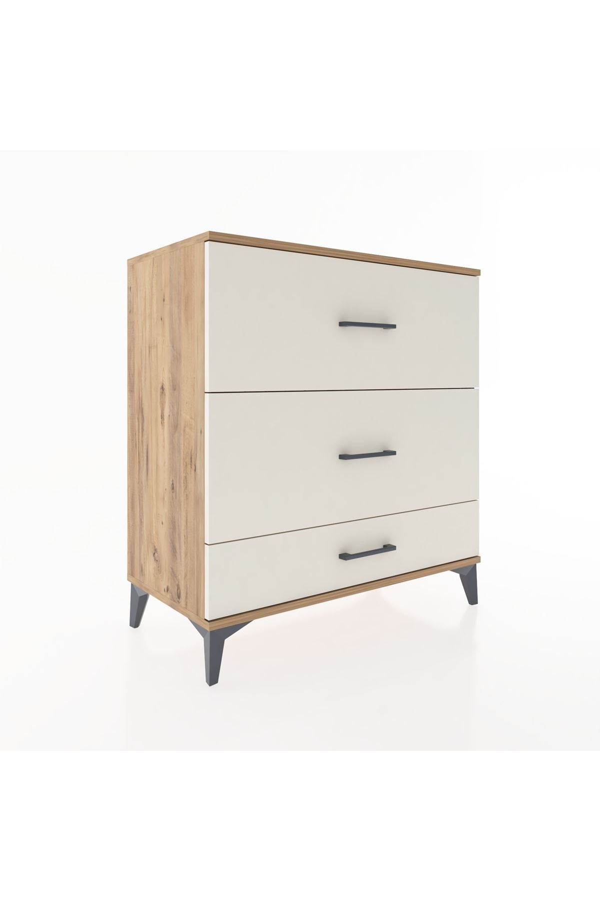 Hyperion Şifonyer 3 Çekmeceli 88x44x96 Çam-Aytaşı