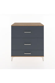 Hyperion Şifonyer 3 Çekmeceli 88x44x96 Çam-Antrasit