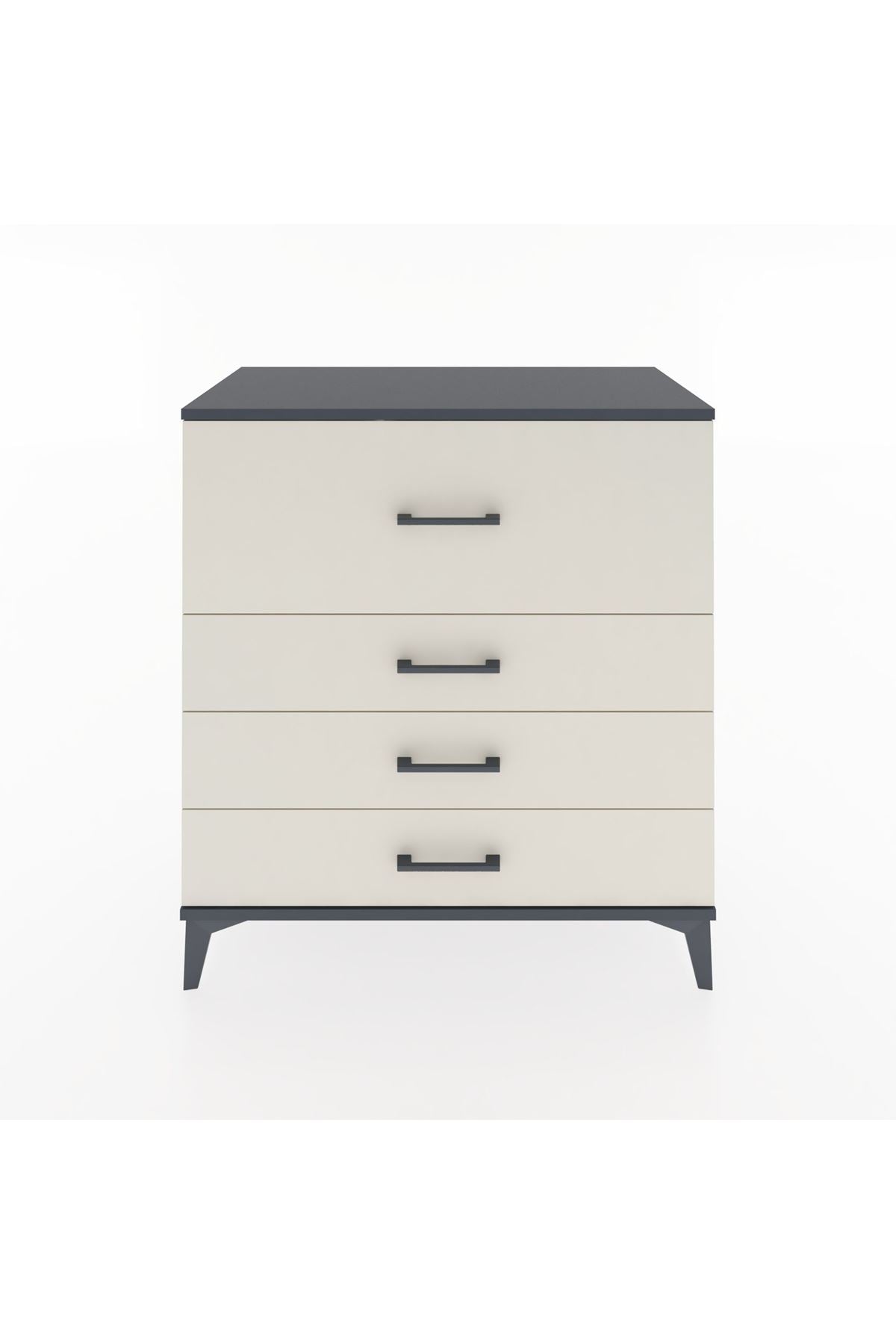 Hyperion Şifonyer 4 Çekmeceli 88x44x96 Antrasit-Aytaşı