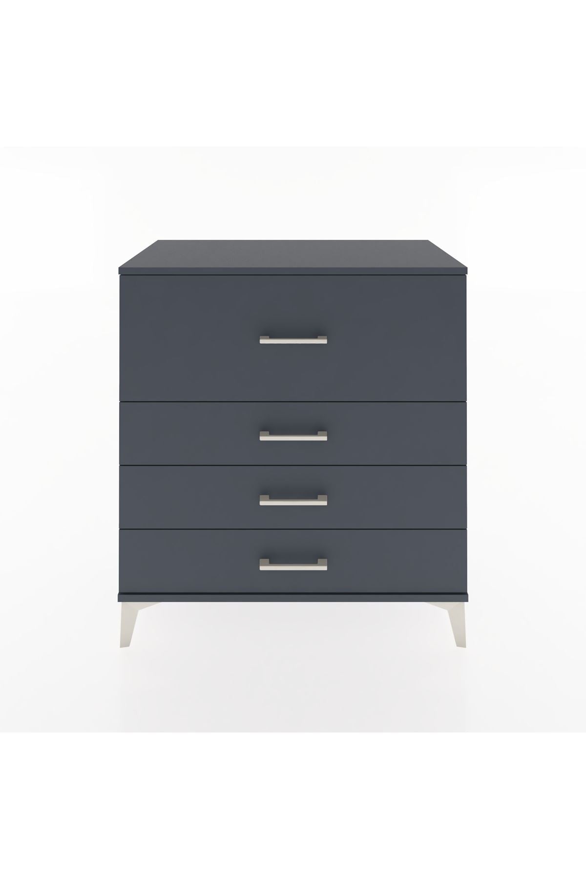 Hyperion Şifonyer 4 Çekmeceli 88x44x96 Antrasit-Antrasit