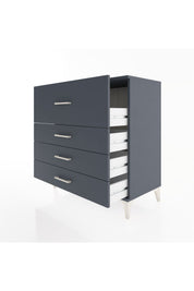 Hyperion Şifonyer 4 Çekmeceli 88x44x96 Antrasit-Antrasit