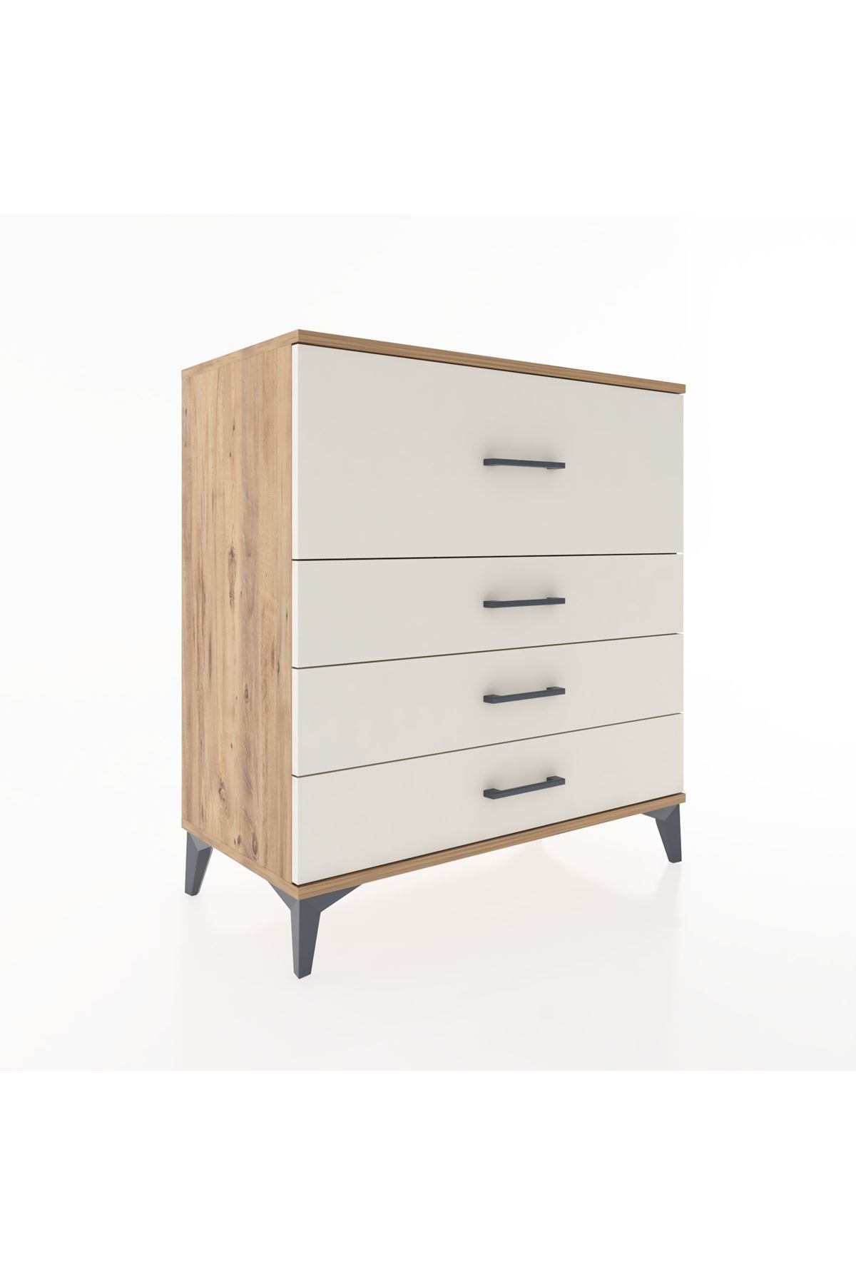 Hyperion Şifonyer 4 Çekmeceli 88x44x96 Çam-Aytaşı