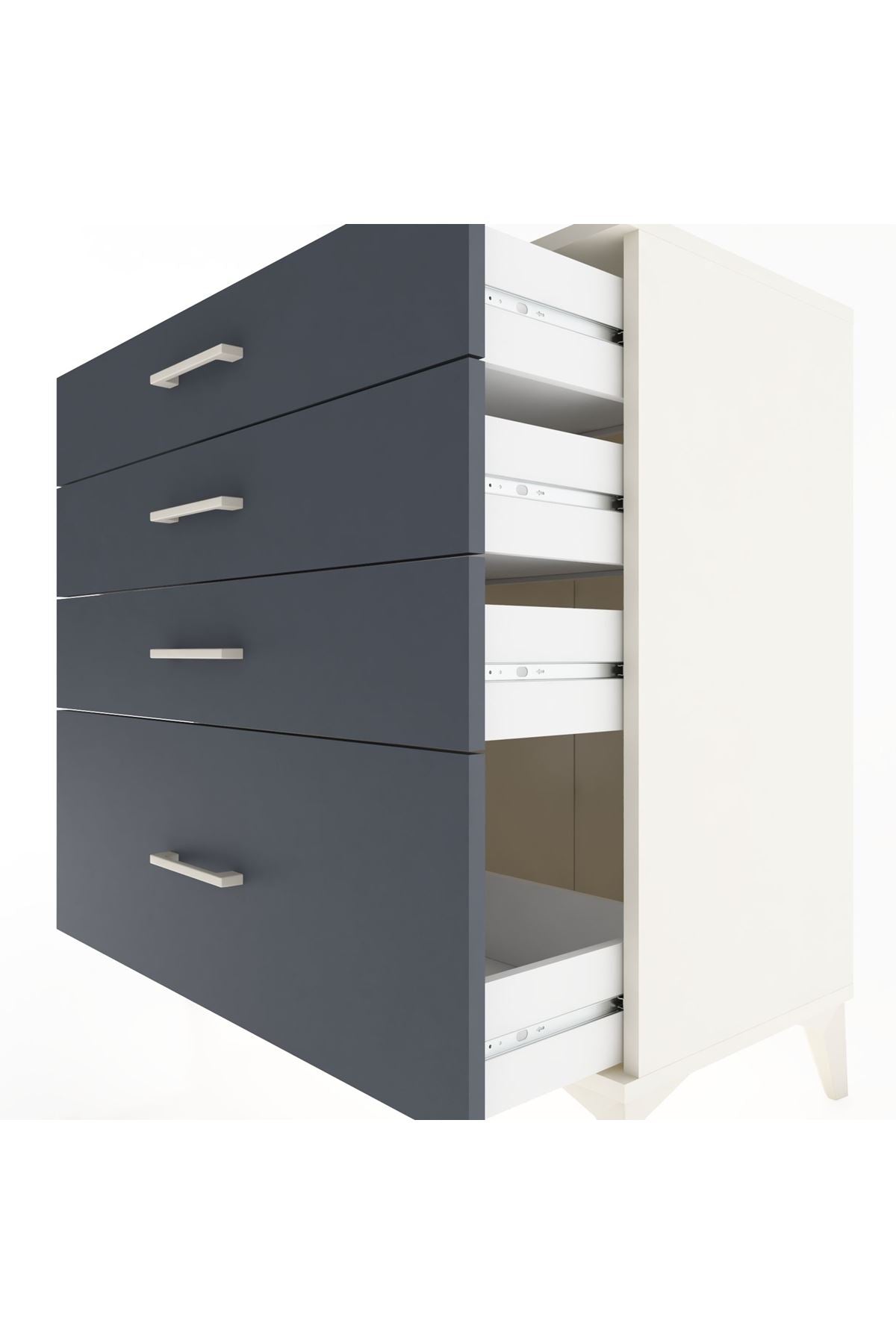 Hyperion Şifonyer 4 Çekmeceli 88x44x96 Aytaşı-Antrasit