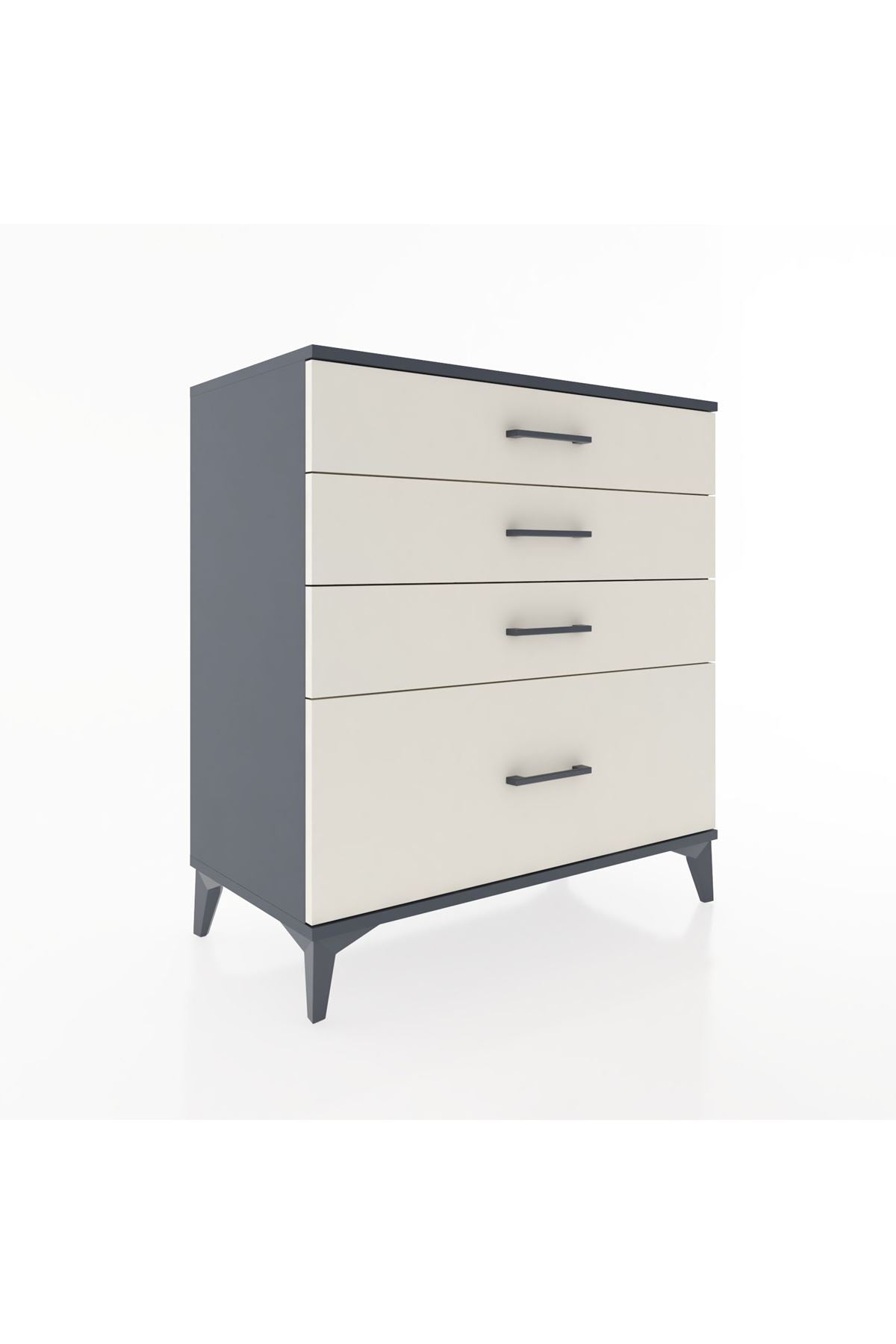 Hyperion Şifonyer 4 Çekmeceli 88x44x96 Antrasit-Aytaşı