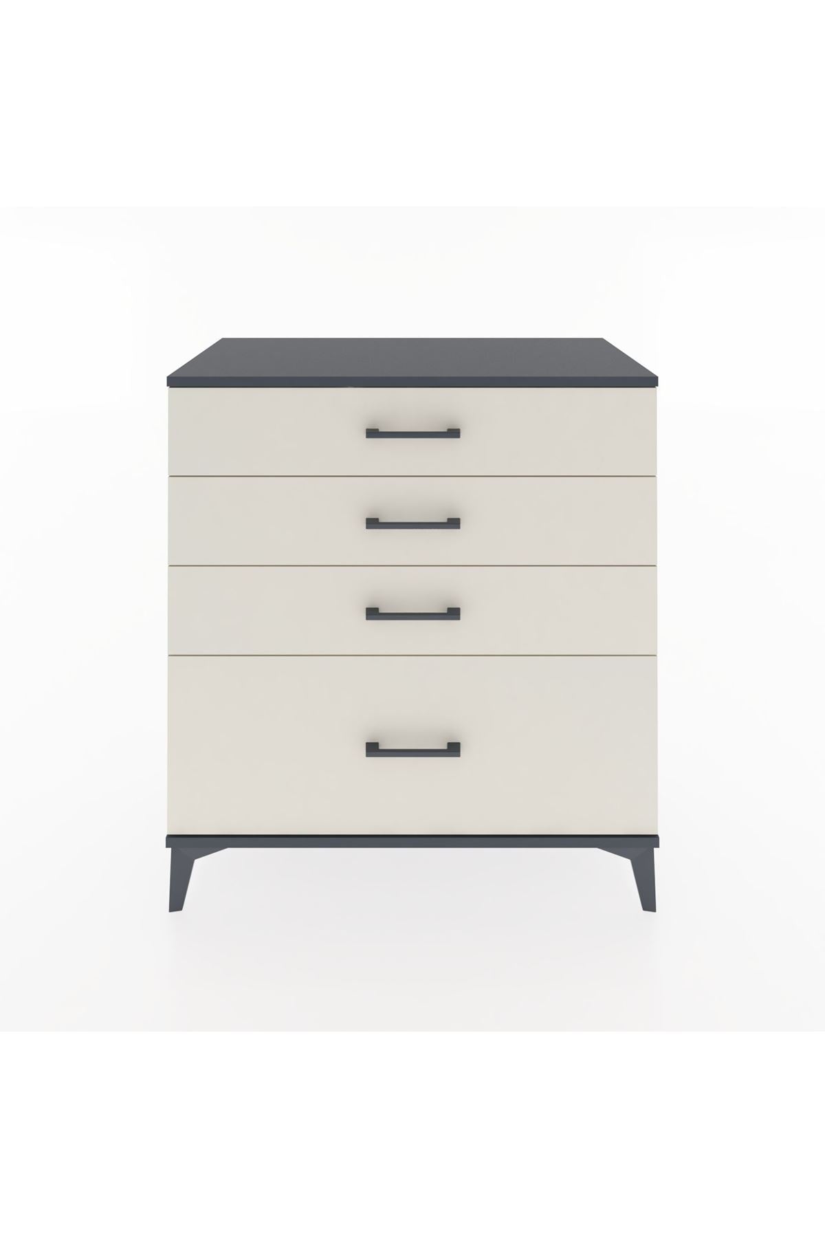 Hyperion Şifonyer 4 Çekmeceli 88x44x96 Antrasit-Aytaşı