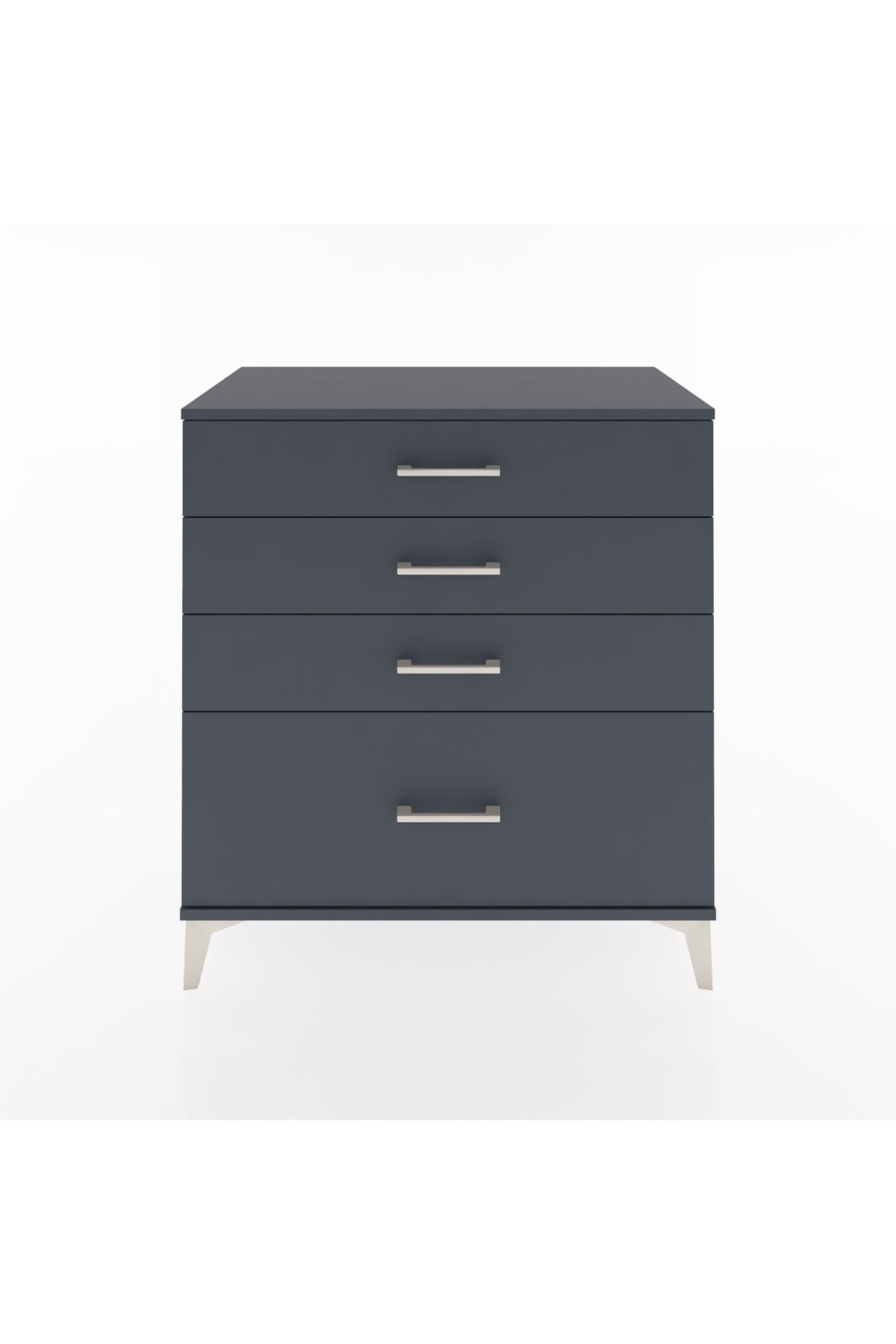 Hyperion Şifonyer 4 Çekmeceli 88x44x96 Antrasit-Antrasit