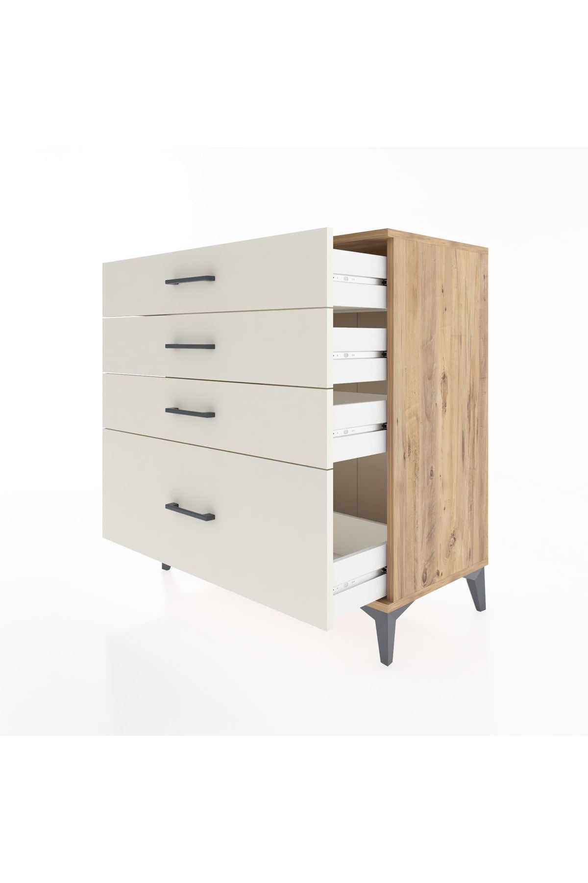 Hyperion Şifonyer 4 Çekmeceli 88x44x96 Çam-Aytaşı