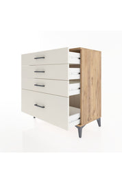 Hyperion Şifonyer 4 Çekmeceli 88x44x96 Çam-Aytaşı