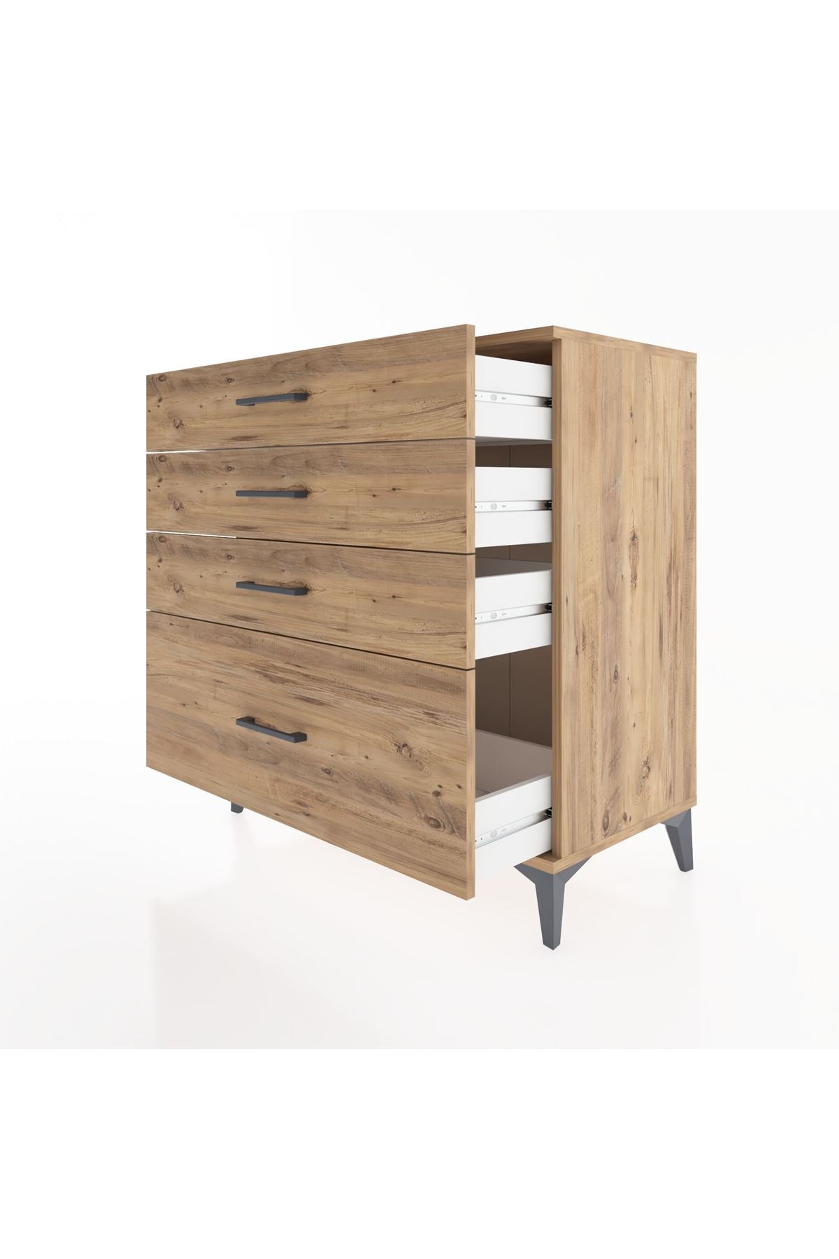 Hyperion Şifonyer 4 Çekmeceli 88x44x96 Çam-Çam