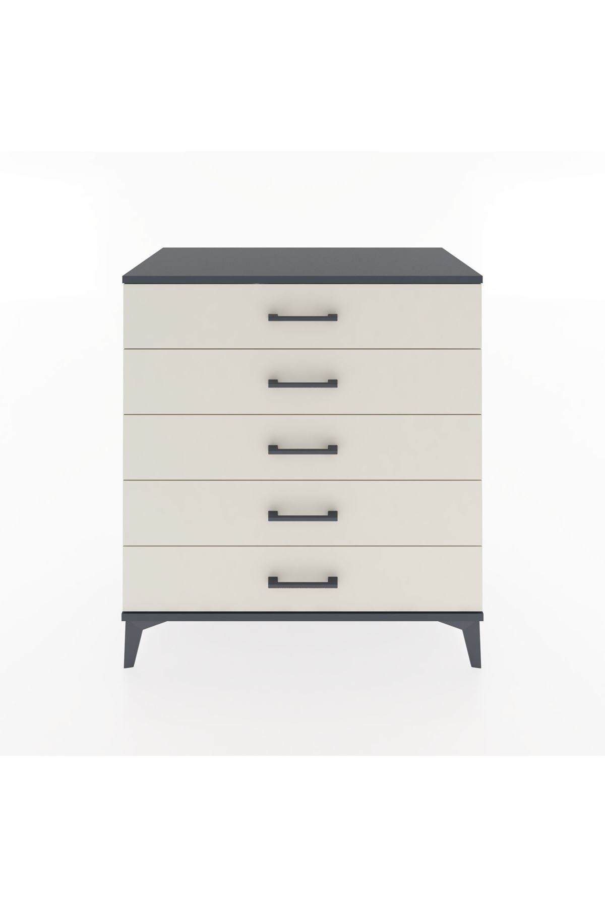 Hyperion Şifonyer 5 Çekmeceli 88x44x96 Antrasit-Aytaşı