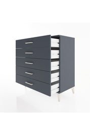 Hyperion Şifonyer 5 Çekmeceli 88x44x96 Antrasit-Antrasit