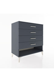 Hyperion Şifonyer 4 Çekmeceli 88x44x96 Antrasit-Antrasit