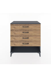 Hyperion Şifonyer 4 Çekmeceli 88x44x96 Antrasit-Çam