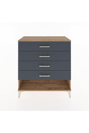 Hyperion Şifonyer 4 Çekmeceli 88x44x96 Çam-Antrasit