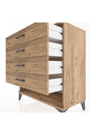 Hyperion Şifonyer 4 Çekmeceli 88x44x96 Çam-Çam