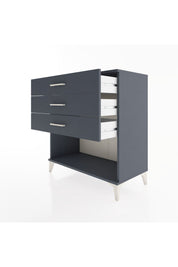 Hyperion Şifonyer 3 Çekmeceli 88x44x96 Antrasit-Antrasit