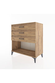 Hyperion Şifonyer 3 Çekmeceli 88x44x96 Çam-Çam