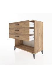 Hyperion Şifonyer 3 Çekmeceli 88x44x96 Çam-Çam