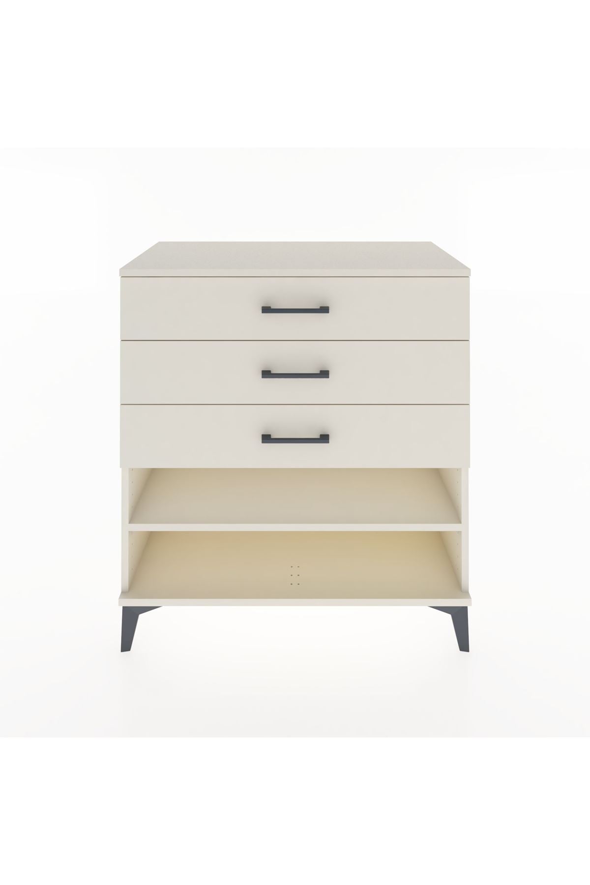 Hyperion Şifonyer Tek Raflı 3 Çekmeceli 88x44x96 Aytaşı-Aytaşı