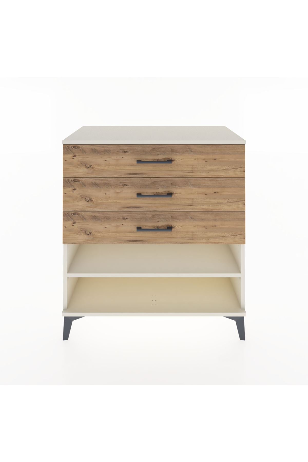 Hyperion Şifonyer Tek Raflı 3 Çekmeceli 88x44x96 Aytaşı-Çam