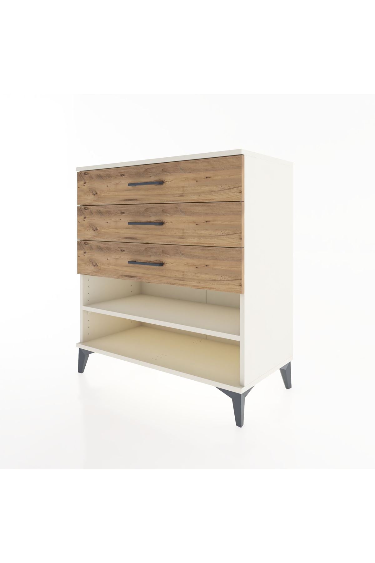 Hyperion Şifonyer Tek Raflı 3 Çekmeceli 88x44x96 Aytaşı-Çam