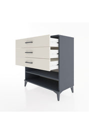 Hyperion Şifonyer Tek Raflı 3 Çekmeceli 88x44x96 Antrasit-Aytaşı
