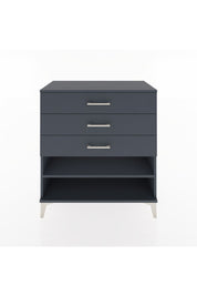 Hyperion Şifonyer Tek Raflı 3 Çekmeceli 88x44x96 Antrasit-Antrasit