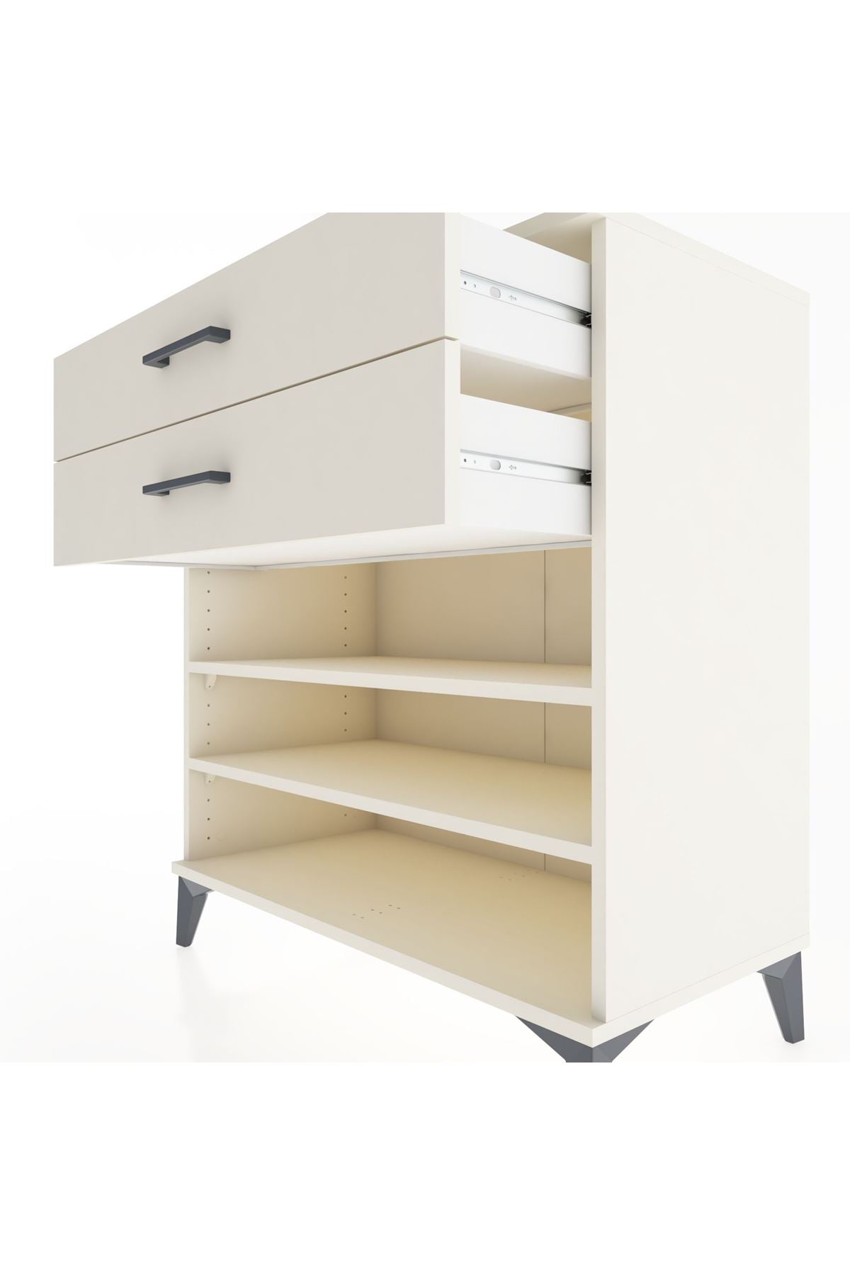 Hyperion Şifonyer 2 Raflı 2 Çekmeceli 88x44x96 Aytaşı-Aytaşı