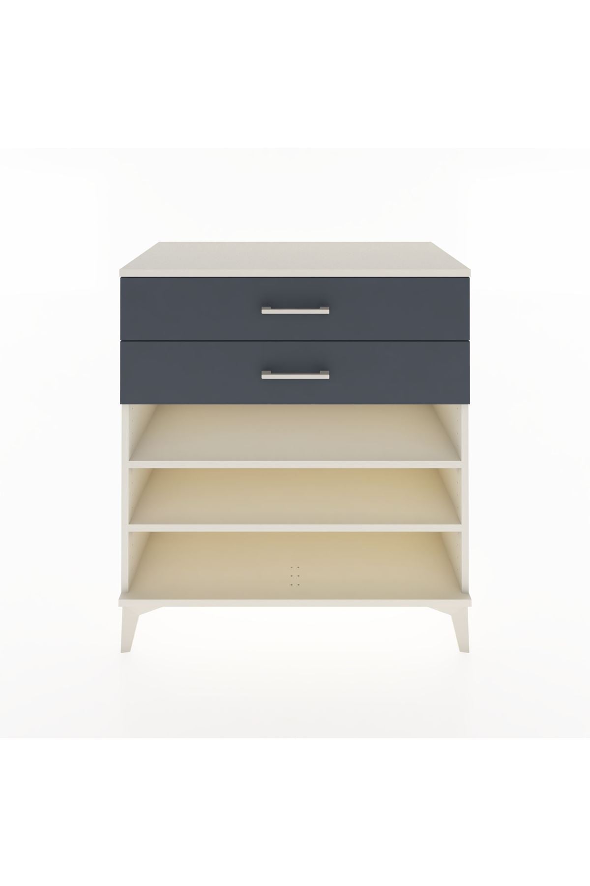 Hyperion Şifonyer 2 Raflı 2 Çekmeceli 88x44x96 Aytaşı-Antrasit