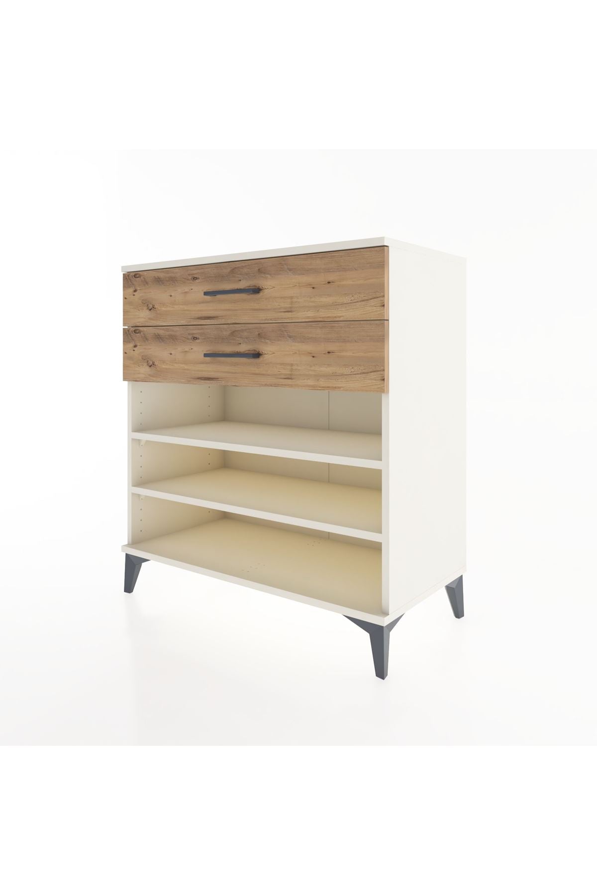 Hyperion Şifonyer 2 Raflı 2 Çekmeceli 88x44x96 Aytaşı-Çam