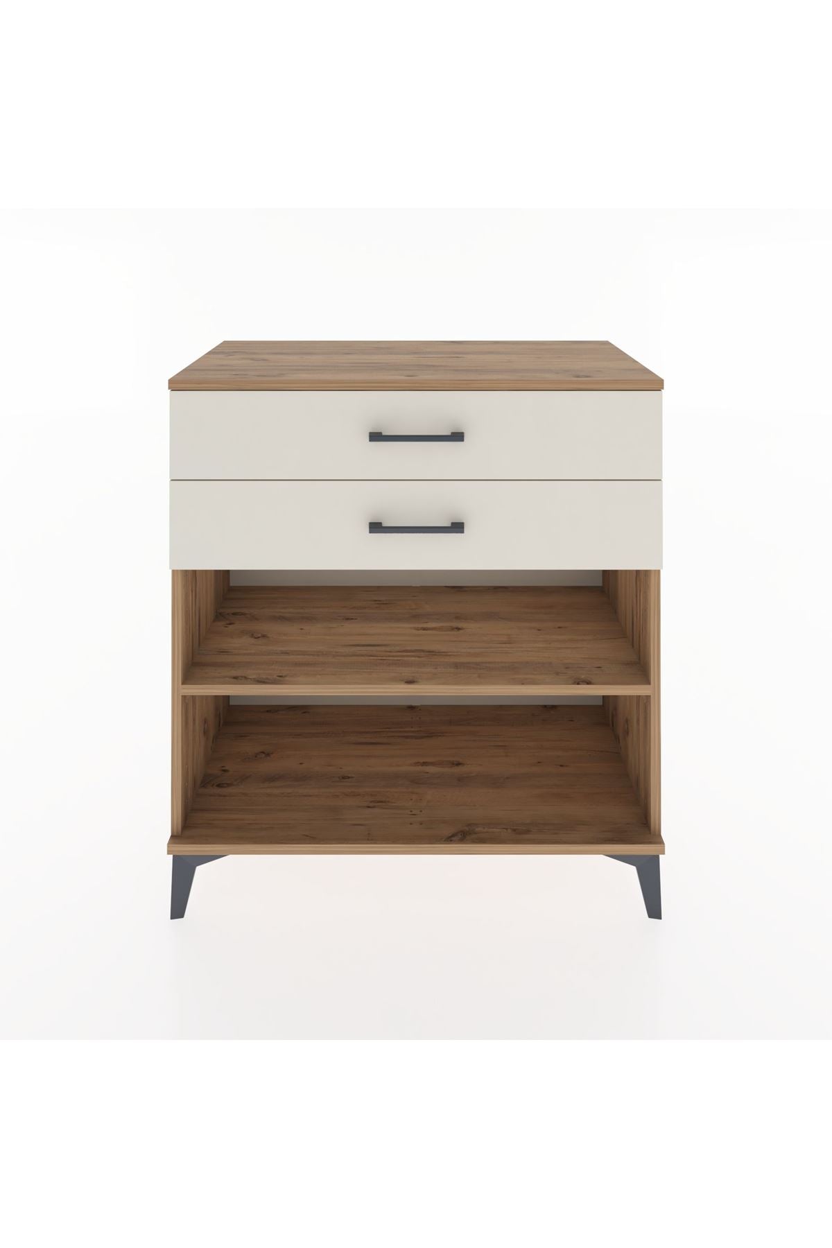 Hyperion Şifonyer Tek Raflı 2 Çekmeceli 88x44x96 Çam-Aytaşı