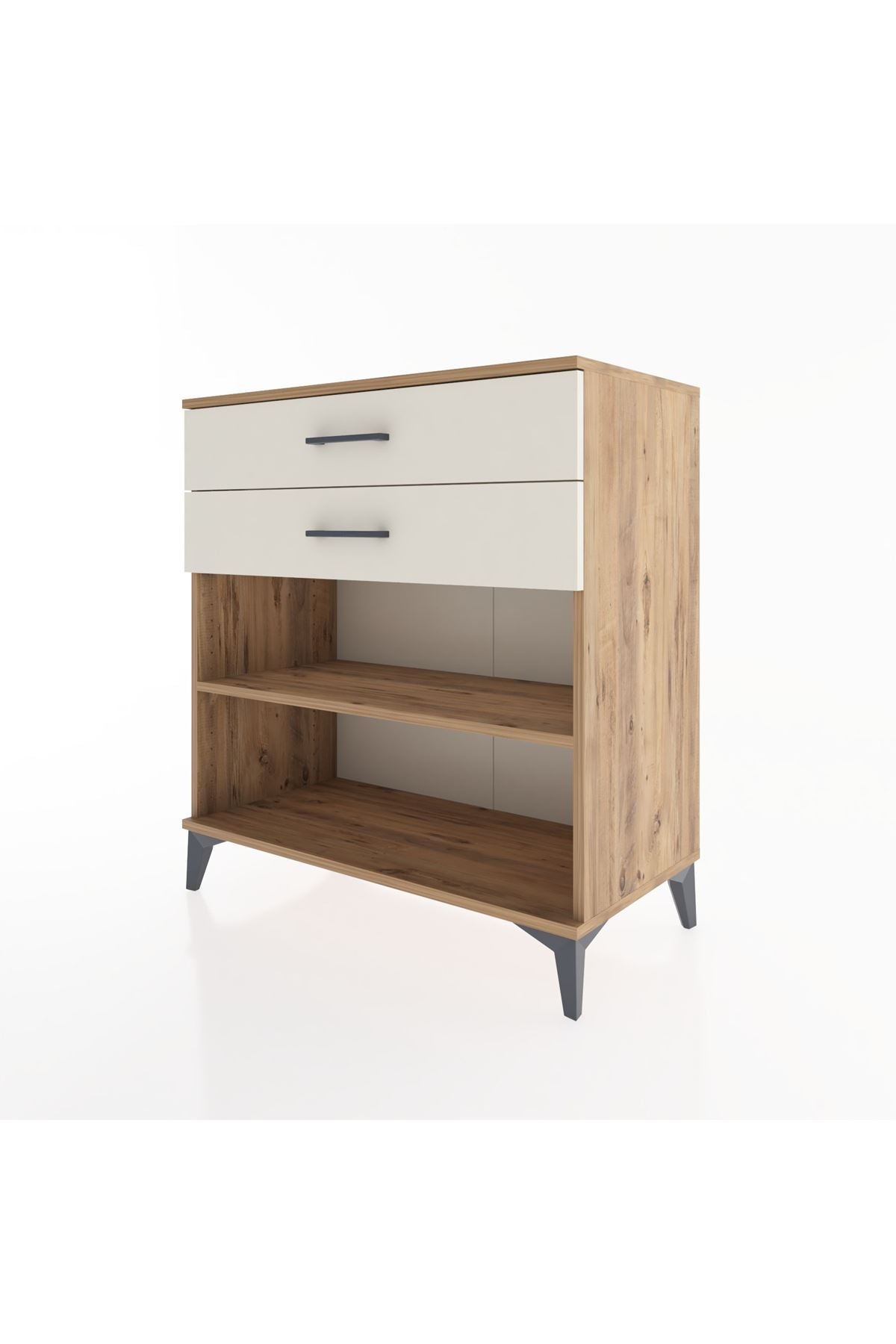 Hyperion Şifonyer Tek Raflı 2 Çekmeceli 88x44x96 Çam-Aytaşı