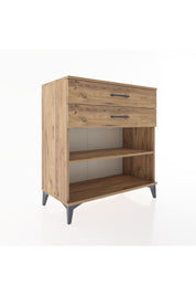 Hyperion Şifonyer Tek Raflı 2 Çekmeceli 88x44x96 Çam-Çam