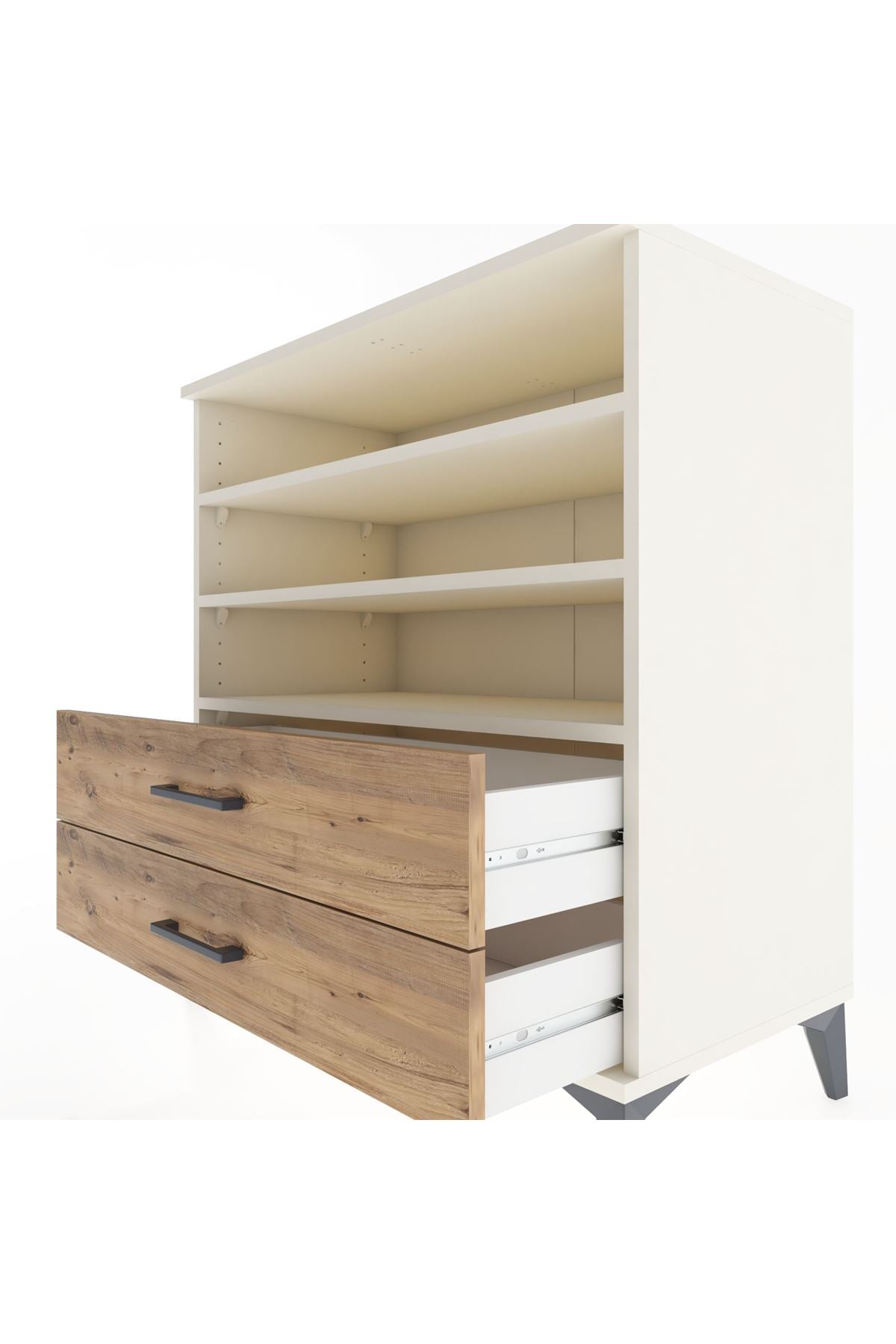 Hyperion Şifonyer 3 Raflı 2 Çekmeceli 88x44x96 Aytaşı-Çam