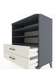 Hyperion Şifonyer 3 Raflı 2 Çekmeceli 88x44x96 Antrasit-Aytaşı