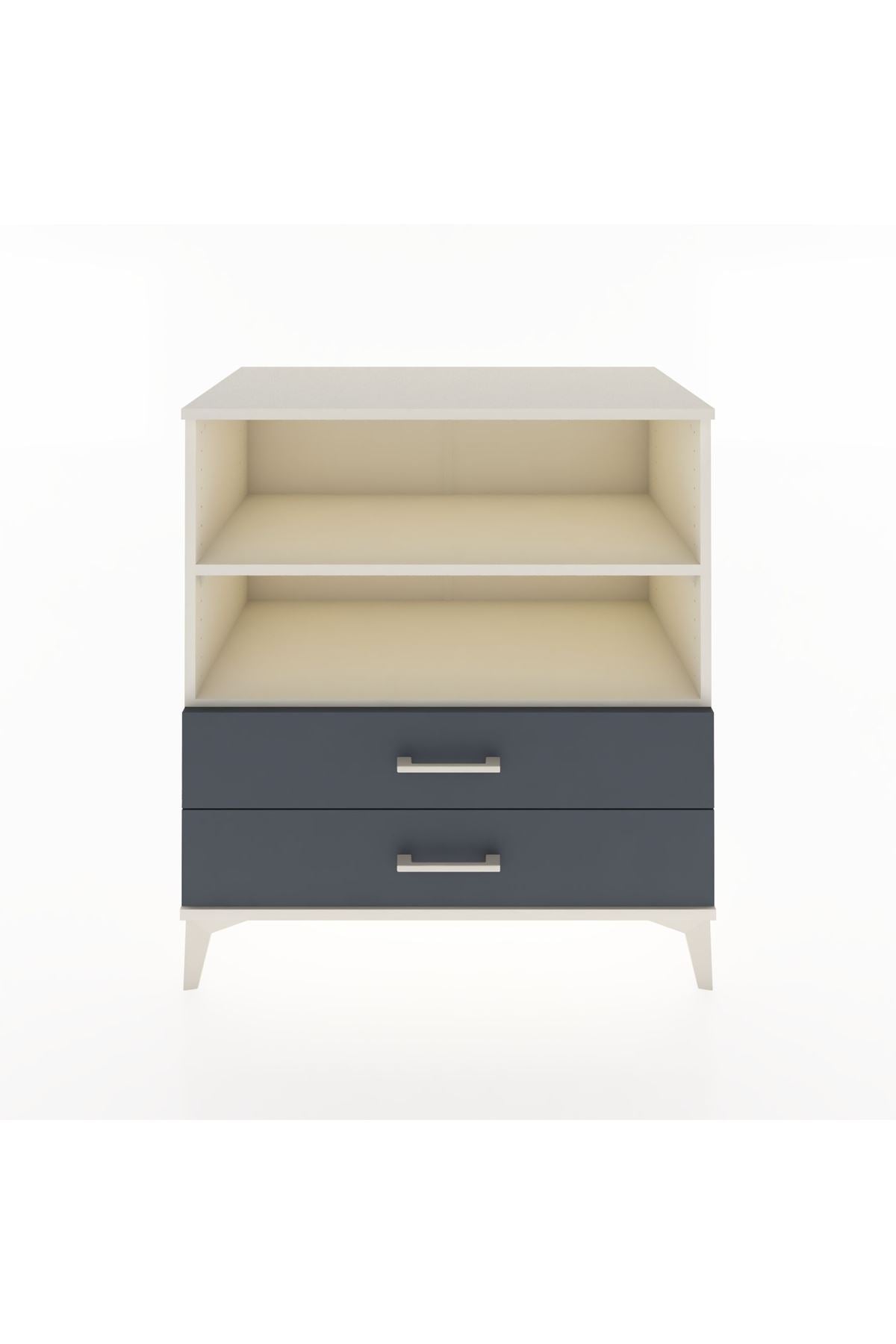 Hyperion Şifonyer 2 Raflı 2 Çekmeceli 88x44x96 Aytaşı-Antrasit