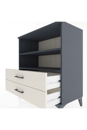 Hyperion Şifonyer 2 Raflı 2 Çekmeceli 88x44x96 Antrasit-Aytaşı