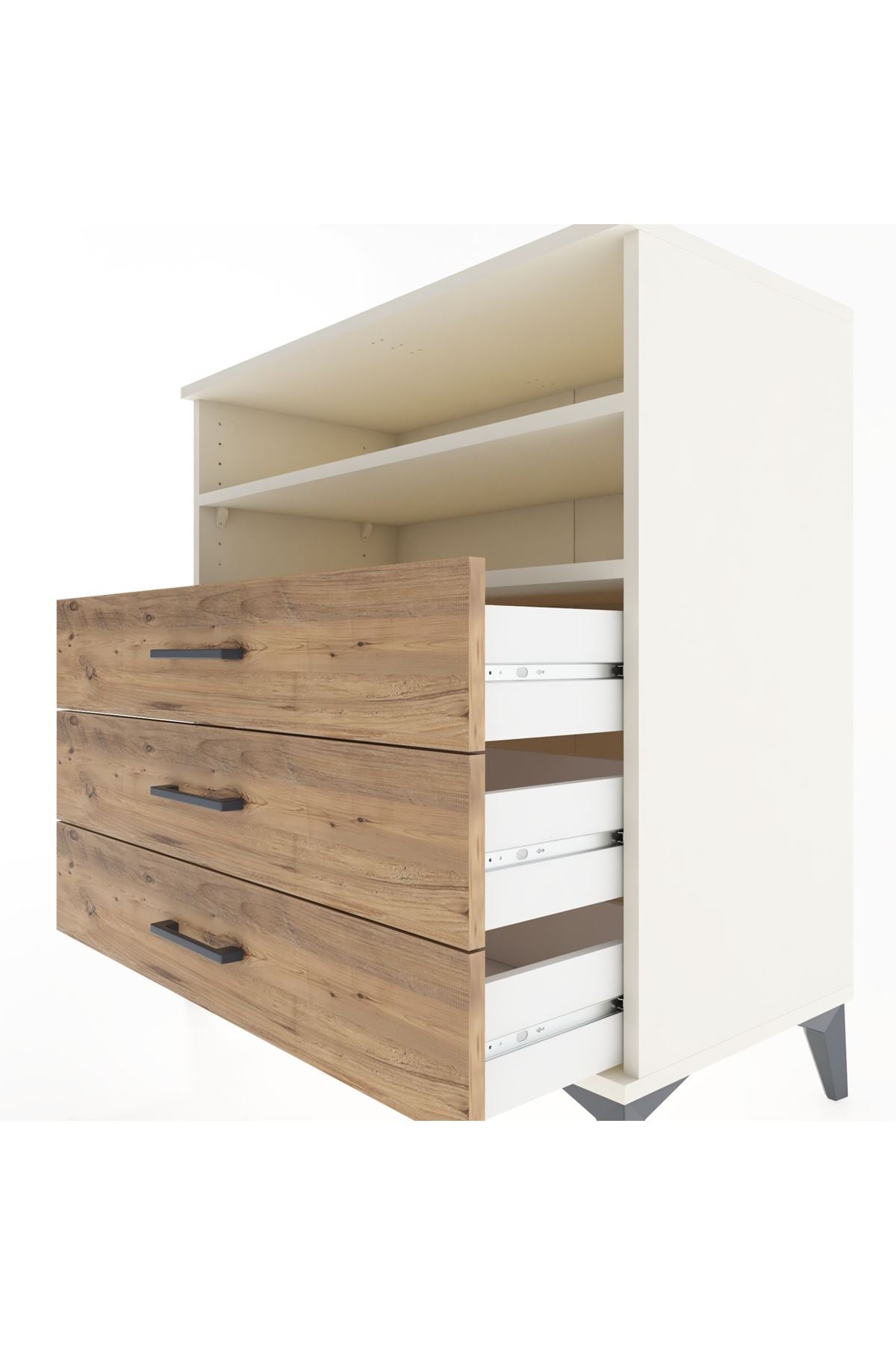 Hyperion Şifonyer 2 Raflı 3 Çekmeceli 88x44x96 Aytaşı-Çam