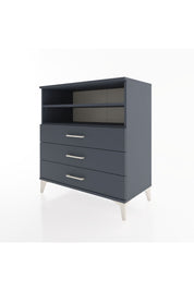 Hyperion Şifonyer 2 Raflı 3 Çekmeceli 88x44x96 Antrasit-Antrasit