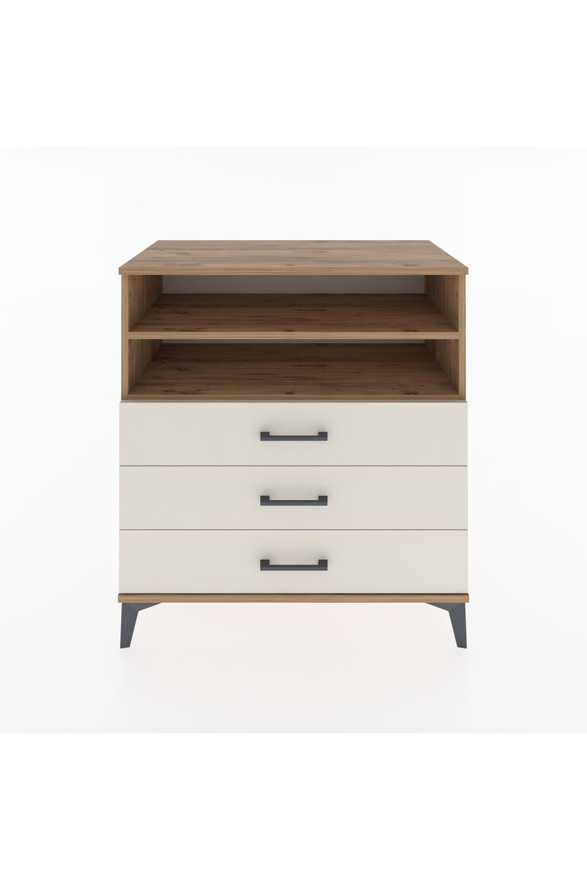 Hyperion Şifonyer 2 Raflı 3 Çekmeceli 88x44x96 Çam-Aytaşı